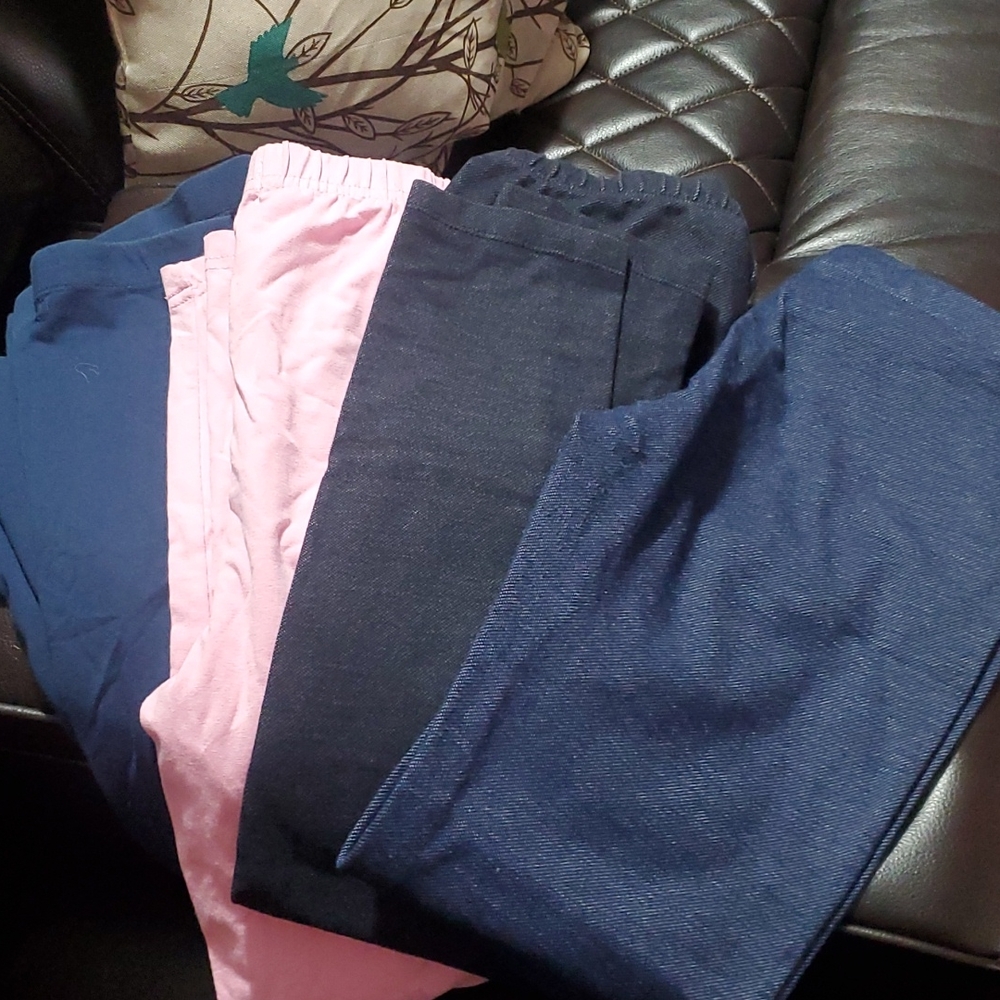 Girls leggings X 4 pairs size LG! Like new!